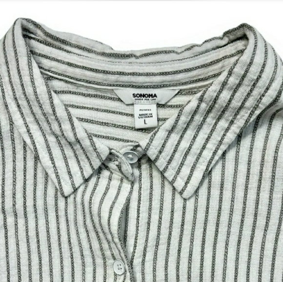 SONOMA Goods For Life Striped Dolman Camp Shirt - Picture 6 of 8